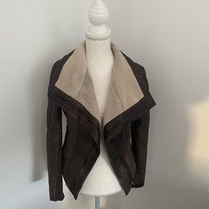 Muubaa Aviator Leather Jacket